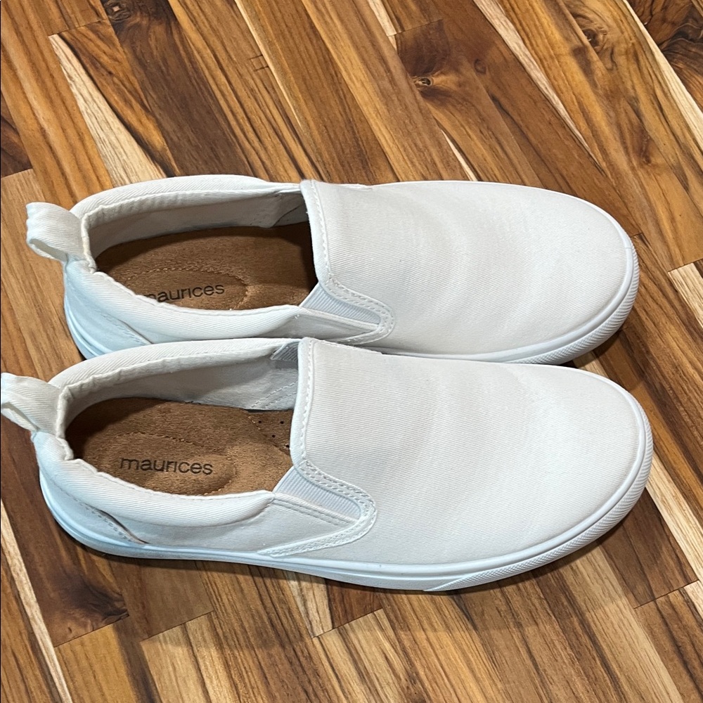 Maurices Classic White Slip-On Shoes